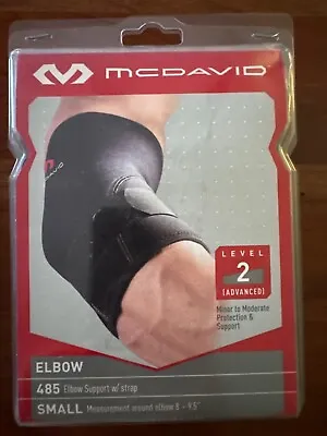 MCDAVID Sport Elbow Compression Sleeve W/ Support Strap Size S/M Black New • $10