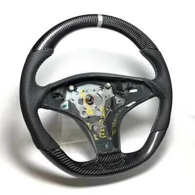 Real Carbon Steering Wheel Mercedes R230 SL63 SL550 CLS63 CLS550 AMG Silver Ring • $949