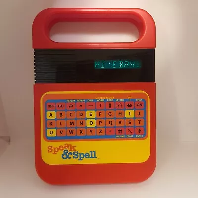 Vintage Speak & Spell Tested And WORKS! ET Electronic Speech Learn Read Game EUC • $43.26