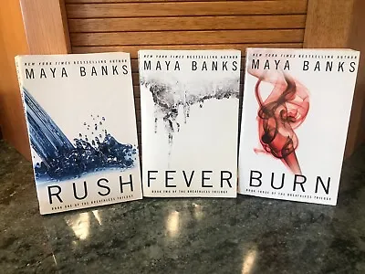 Lot Of 5 Books By MAYA BANKS - 2 Complete Series FEBER & FALCON MERCENARY GROUP • $34.99