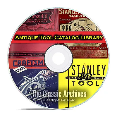 Vintage Tool Catalogs And Brochures Stanley Brown & Sharpe Starrett DVD E74 • $7.99