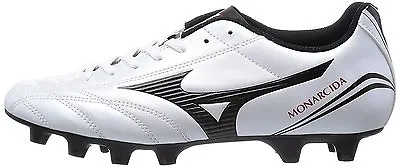 $95 • Buy New MIZUNO Soccer Shoes Spike MONARCIDA FS MD P1GA1523 Super White Pearl X Black