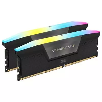 Corsair Vengeance 32GB (2x16GB) 7200MHz CL34 RGB LED Black DDR5 Desktop RAM • $269