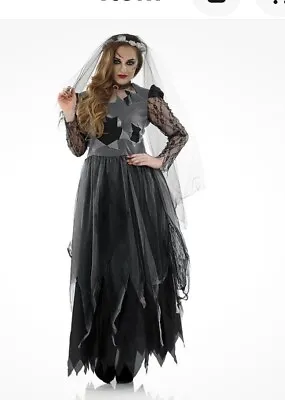 Morph Costumes Women’s Black Corpse Bride Costume Halloween Dress Small New • $29.95