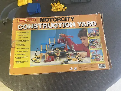 Matchbox Motorcity Construction Yard Playset - Vintage 1990s • $25