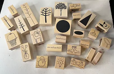 Memory Box Wood Rubber Stamps Bundle Of 26 Assorted Themes • $28