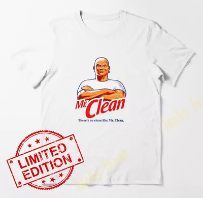 Mr Clean There's No Clean Like Mr Clean Cotton White Shirt TD97503 • $22.99