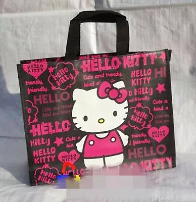 Women Girls Kids Black Hello Kitty Office School Lunch Box Tote Mummy Bag • $18