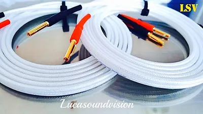 QED SILVER ANNIVERSARY-XT SPEAKER CABLES 2 X 1m (A Pair) Terminated • £42