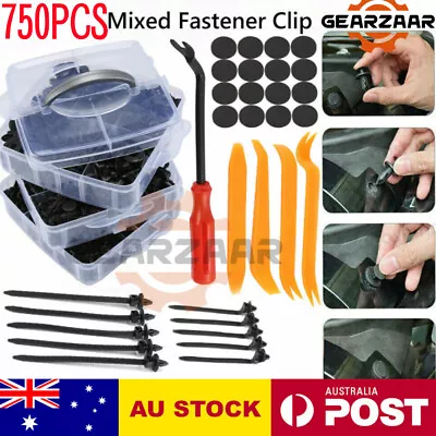 $13.19 • Buy 675pcs Car Fastener Clips Bumper Fender Door Trim Panel Rivet Retainer Plastic