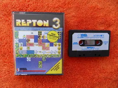 REPTON 3 - By Superior Software - Acorn Electron Cassette • £10.99