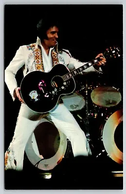 Elvis Presley White Jumpsuit 1981 Gibson SJ-200 Guitar Postcard S0205 • $6.65