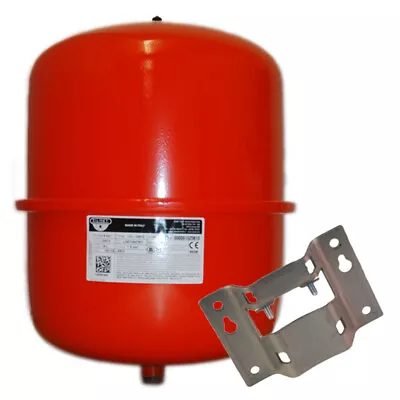 Zilmet - 18 Litre Red Heating Expansion Vessel & Bracket 1300001800B • £39.17