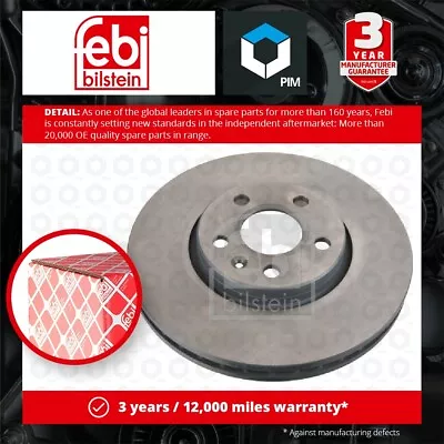 2x Brake Discs Pair Vented Fits VOLVO V90 Mk2 2.0 Front 2016 On 296mm Set Febi • $92.42