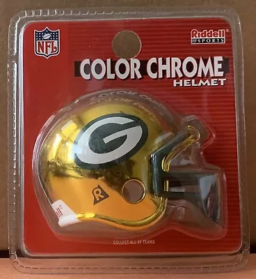 NFL Riddell Mini Color Chrome Football Helmet Green Bay Packers - Jordan Love • $9.99