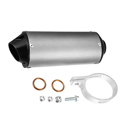 Universal Muffler Exhaust Pipe System Kit 28mm For Motorbike Dirt Bike • $25