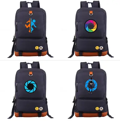£27.59 • Buy Portal Companion Cube Backpack Shoulder Travel Bag Children Bookbag Schoolbag