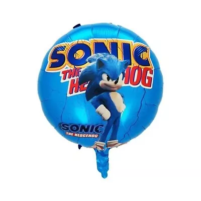 Sonic The Hedgehog 18 Inch Round Balloon Kids Birthday Decoration • $5.99