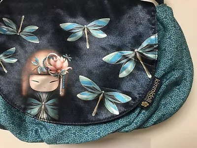 £7.99 • Buy Kimmidoll GREEN TEAL Shoulder Bag Handbag Japanese Geisha Kawaii Fabric Cute