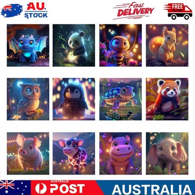 $7.51 • Buy 5D DIY Full Drill Diamond Painting Cartoon Animal Embroidery Cross Stitch Decor