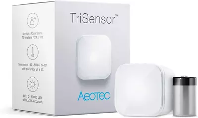 Trisensor Z-Wave Plus S2 Enabled Zwave Motion Sensor Temperature Light Sensor • $83.23