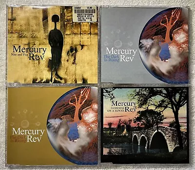 4 CD Single Lot Mercury Rev Import Goddess Highway Dark Is Rising Night Fog Rare • $25