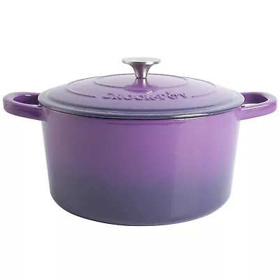 Crock-Pot Artisan Round Enameled Cast Iron Dutch Oven 7-Quart Lavender Purple • $71.08