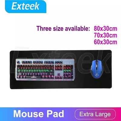 Large Size Gaming Mouse Pad Desk Mat Extended Anti-slip Rubber Speed Mousepad AU • $13.75