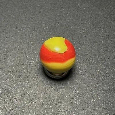 Akro Agate Ketchup Mustard Corkscrew Vintage Marble! Beautiful! 0.59” • $16.99