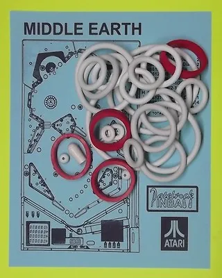 1978 Atari Middle Earth Pinball Machine Rubber Ring Kit • $27.99