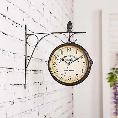 Double Sided Indoor Garden Kensington London Wall Clock Intside Bracket • £10.99