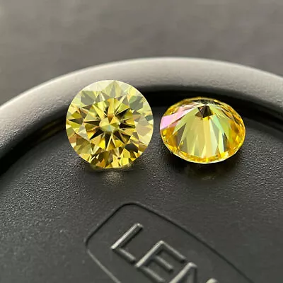 GRA Certified Loose Colored Moissanite Round Stones D VVS1 All Sizes • $7.99