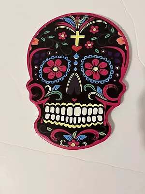 Sugar Skull Day Of The Dead Ceramic Tile Trivet/Hanger • $10