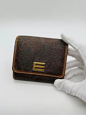 Etro Wallet  Wallet  PVC Leather Black • $11.50