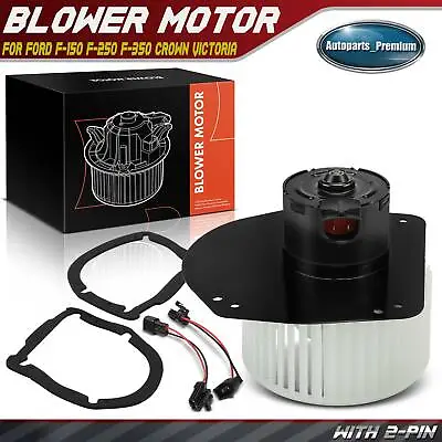 Front HVAC Heater Blower Motor W/ Wheel For Ford F-150 250 Crown Victoria 700014 • $35.59