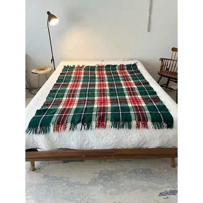 Unbranded Vintage Flannel Plaid Wool Blanket • $65