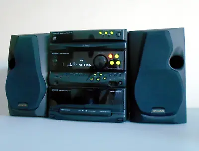 Kenwood Bookshelf Hi-Fi Stereo UD203 AM/FM CD Cassette Remote Mint Cond. • $479