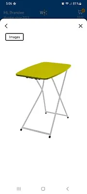 COSCO 18” X 26” Indoor Outdoor Adjustable Height Personal Folding Tailgate Table • $30