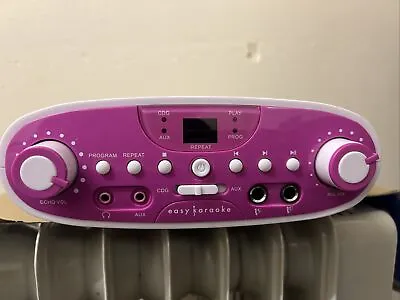 Easy Karaoke EKG88P Bluetooth Karaoke Machine - Pink No Microphone • £13