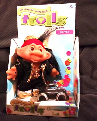 Vintage Rapper Good Luck Dam Troll & Stereo - 2005 - Brand New In Box • £11.99