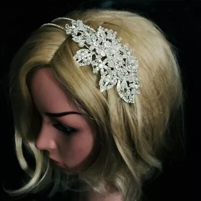 £16.63 • Buy Bridal Pearl And Crystal Hairband