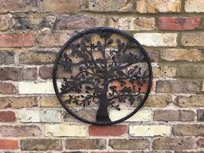 Tree Of Life Wall Art-Garden-Bird-Fence-Ornament-Metal-Gift-Present-In/Outdoor • £28