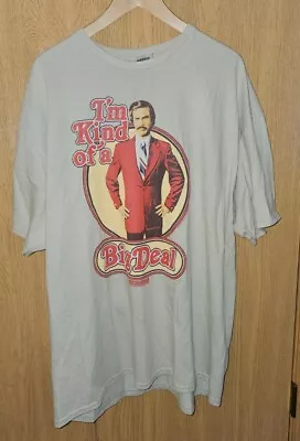 Anchorman I'm Kind Of A Big Deal  Ron Burgundy Tshirt SZ 2XL NEW  B2 • $13.49