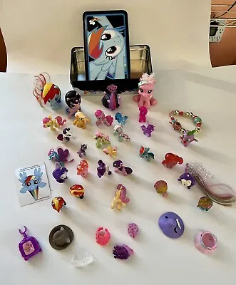 My Little Pony Mixed Lot 27 Ponies Accessories Collector Tin Bracelet READ • $18