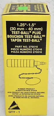 NEW Cherne Industries 270016 Test Ball Plug Pneumatic 1.25 To 1.5  • $37