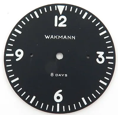 SUPER RARE CWW2 / WAKMANN 8 DAYS AIRCRAFT / ARMY CLOCK DIAL. • $199