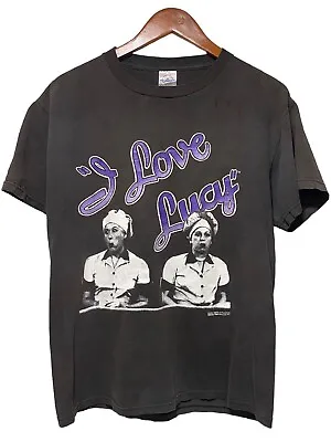 Vintage 1992 I Love Lucy American Sitcom Promo CBS 90s T-Shirt Made In USA Sz M • $34.39