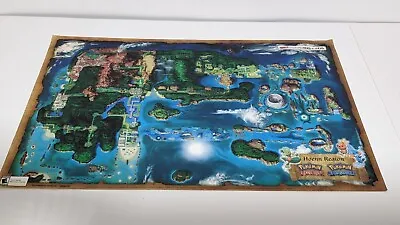 Pokemon Hoenn Region Map Promo Poster GameStop Nintendo 3DS Ruby Sapphire 11x17 • $19.99