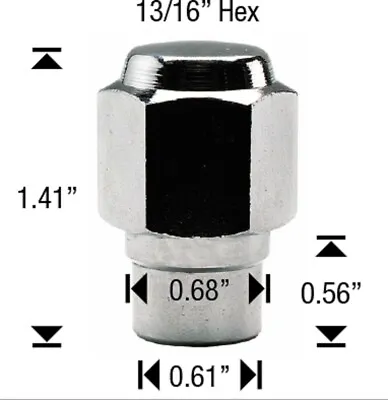 20 Pc CHROME ROTO MAG LUG NUTS 7/16 # AP-7502 • $27.95