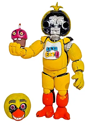 Mexican CHICA MR. CUPCAKE Action Figure Siz8  FNAF Five Nights At Freddy's MOVIE • $15.99